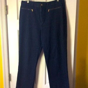 Lauren Ralph Lauren jeans with two front zipper pockets in size 14.